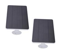 RASTKY Cargador de Panel Solar de 10 W con Soporte Ajustable de 360 grados para Cámara de Seguridad Blink Outdoor 4, IP65 a Prueba de Agua, 2 Paneles Solares con Adaptadores Tipo C a Micro USB