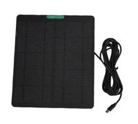 RASTKY Cargador de Panel Solar de Cámara Resistente a la Intemperie, Rentable, de Carga Rápida, para Anillo (BLACK)