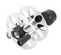 RASTKY Carrete de Pesca Perilla de Apriete de Aleación de Aluminio Plegable Accesorio de Fusil para Propietarios de Armas de Pesca Material: Plata, 1 Carrete de Fusil, 2 Tornillos