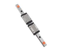 RASTKY Carril Lineal de Acero con Rodamiento, Guía de Rigidez Fuerte de 200 Mm con 2 Bloques Deslizantes para Equipos de Automatización, Fabricación Industrial