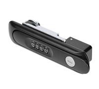 RASTKY Cerradura Codificada con Contraseña para Gabinete de Aleación de Zinc con Llaves para la Escuela de Oficina en Casa, Cerradura de Combinación Duradera para Gabinetes, Archivos, Plata, (BLACK)