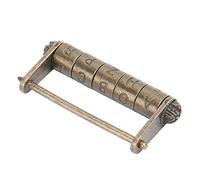 RASTKY Cerradura Codificada de Estilo Chino Antiguo, Candado Retro de Aleación de Zinc para Puerta de Gabinete, Joyero, Cajón para Coleccionistas de Antigüedades y Entusiastas de la Decoración del