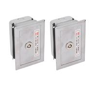 RASTKY Cerradura con Llave, 2 uds., Llave de Acero Inoxidable con Juego de Accesorios para, Cerradura de Puerta con Persiana Enrollable para Puerta