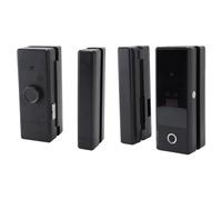 RASTKY Cerradura Inteligente para Puerta de Vidrio Cerradura de Entrada con Contraseña de Huella Digital de Alta Seguridad para Puerta Corrediza, sin Marco para Oficina en Casa Aleación de Aluminio