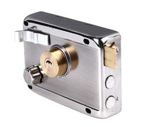 RASTKY Cerradura Vertical con Llave, Cilindro Resistente, Juego de Cerradura de Borde, Seguridad para el Hogar, 5 Llaves Incluidas, Acero + Cobre, Aplicable para Puertas de 1,38 a 1,97 Pulgadas de