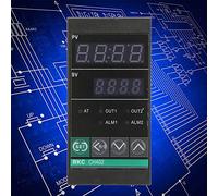 RASTKY CH402 FK02-M*AN-NN Controlador de Temperatura Digital PID Inteligente - Regulador de Alta Temperatura con Alarma Superior/inferior Energía Eléctrica, Productos Químicos, Alimentos y Más -
