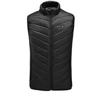 RASTKY Chaleco Calefactor Eléctrico Inteligente Calentador Corporal Tipo Delgado con Calefacción de 9 Zonas, Calefacción por Infrarrojos, Cuello Alto, para Deportes de Invierno y Uso Diario, Alambre