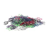 RASTKY Clips de Papel Bonitos de Colores Surtidos, Fuerte Fuerza de Sujeción para la Escuela, 100 Clips Geniales, Regalo Ideal para Amigos y Familiares