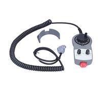 RASTKY CNC MPG MPG de Rueda de Mano CNC con Tope de Emergencia - Máquina de Torno de Generador de Pulso Manual, Diseño Ergonómico, Material ABS, Interfaz DB15, Versátil X1, y