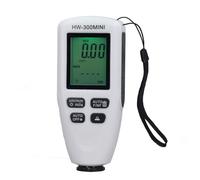 RASTKY Coating Thickness Gauge, 0 to 2000um Range High Accuracy LCD Backlight Display Digital Paint Thickness Meter for Car, with Automatic Zero Calibration, Multi Point Calibration (WHITE)