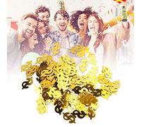 RASTKY Confeti Arrojadizo en Forma de Signo de Dólar de 60g, Decoración de Mesa Verde de para Celebraciones de Aniversario, Accesorios para Manualidades DIY (signo de dolar dorado)