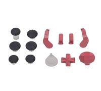 RASTKY Controlador de la Serie 2 de Thumbsticks de Metal 13 en 1, Juego de Thumbsticks de Controlador Almohadillas de Goma Inoxidable Accesorios para de Paleta Serie 2, 6 de Metal Mod Swap (Rojo)