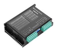 RASTKY Controlador de Motor Paso A Paso de 200 KHz Corriente de Salida Antiinterferencia Fuerte 0,5 A-5,6 A para Máquina de Grabado 1 Controlador de Motor A Aleación de Aluminio Negro