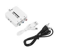 RASTKY Convertidor Mini YPbPr a CVBS con Alimentación USB, Resolución 1080P, Salida de Interruptor Estándar PAL/NTSC, Adaptador de Portátil y Flexible para Varios Dispositivos