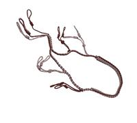 RASTKY Cordón de Llamada Cordón de Llamada de Juego de Nailon Paracord Portátil con Accesorio de Bucles (Café)