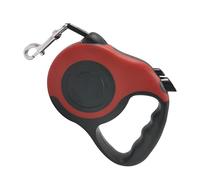 RASTKY Correa para Pasear Perros Retráctil con Control de Botón Cuerda de Seguridad para Mascotas Resistente y Duradera para Gato Correa de Tracción Multifuncional para Mascotas de 16,4 Pies (Rojo)
