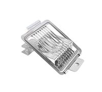 RASTKY Cortador de Huevos de Cocina, Rallador de Huevos de Acero Inoxidable con Corte de Dientes de Sierra para Uniformemente Hermosos, Tamaño de 9,4 X 3,62 X 1,18 Pulgadas para Uso Doméstico (SILVER)