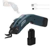 RASTKY Cortadora Eléctrica de 4,2 V, Cortadora de Tela de Alto par para Tiempos de Respuesta rápidos. Adecuado para Corte de Prendas y pruebas. Diseño ergonómico. 1 Batería, 5000 MAh incluida. (1