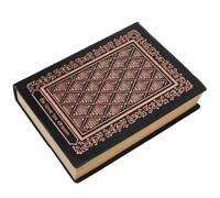 RASTKY Cuaderno de Tapa Dura con Diseño 3D Clásico de Diario de Cuero Repujado para Escribir Bocetos, Patrón de Oro Rosa