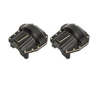 RASTKY Cubierta de Diferencial de Latón SCX10 III 2PCS RC Diff Cover Negro Resistente a la Corrosión Desgaste RC Eje Diff Cover Fit 1/10 SCX10 III Eje AR45 Cubierta de Carcasa Diferencial