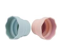 RASTKY Cubo de Lavado de Pinceles de Pintura de Silicona Plegable, Limpiador de Pinceles de Aceite Acrílico de Acuarela Compacto, Suministros de Arte Fáciles de Usar para Acampar y Navegar, 2 Piezas