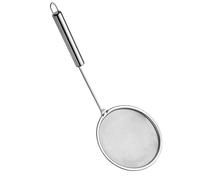 RASTKY Cuchara Espumadora de Malla Fina, Espumadera Duradera de Acero Inoxidable para Olla Caliente, Diseño Apto para el Hogar para Preparación Sanitaria de Alimentos (Mediano: Aprox.