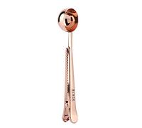 RASTKY Cuchara Medidora de café Multifunción de Acero Inoxidable con Clamp/Holder para Sellar bolsasFreshness: Medidas de café Perfectas y Precisas, Leche en Polvo