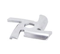 RASTKY Cuchilla de Picadora Cruzada Eléctrica de Acero Inoxidable para Picadora de Carne de Cocina, Fácil de Limpiar, para Uso Doméstico 1.8x1.8x0.2in