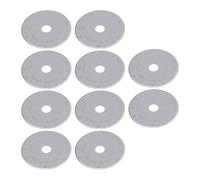 RASTKY Cuchillas de Corte Rotativas de Acero de Aleación de 45 Mm de Repuesto para Coser Acolchados, Corte sin Esfuerzo para Tela, Papel, Cuero, 10 Cuchillas para Artesanos