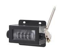 RASTKY D67F Contador de Conteo de Manual Reiniciable Mecánico de 5 Dígitos, Herramienta de Contador Práctica para Conteo de Máquinas