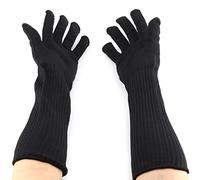 RASTKY de Alambre de Acero Inoxidable Anticorte, de Protección con Puños Largos para Trabajadores Industriales de Procesamiento de Alimentos, 2 Pares