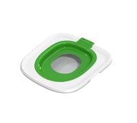 RASTKY de Entrenamiento para Inodoro para Gatos Fácil de Usar Entrenador de Inodoro para Gatos de Doble Capa para, Material ABS de Primera Calidad Kit de Entrenamiento para para 14,57 X 15,67 (Green)