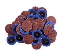 RASTKY Discos de óxido de Aluminio de Grano 36 Velocidad de Corte Rápido Discos de Bloqueo de Rollo de Tela de Poliéster de Peso X 50 de Amoladora Troquelada de 2 Pulgadas para Moler, Desbarbar y