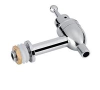RASTKY Dispensador de Bebidas Espiga de Repuesto Grifo de Cobre Grifo Cerveza Bebidas Dispensador de Espiga de Repuesto Dorada de con Espita de Acero Inoxidable (Cromado 12mm)