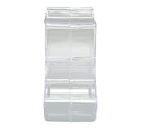 RASTKY Dispensador de Comida Acrílico para Hámster, Tazón de Comida Transparente de Gran Capacidad para Animal PEQUEÑO, Alimentador para Conejillo de Indias y Pájaros