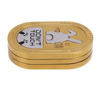 RASTKY Durable Tarjeta de Empuje de Acero Inoxidable Juguete Conejito Patrón Grabado para Alivio del Estrés Coleccionable Regalo Hecho a Mano para Navidad Acción de Gracias Hogar o Relajación