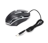RASTKY El Mouse Luminoso para Juegos con Cable Realiza Clics Precisos y Ejecuciones Rápidas para Juegos Grandes (Black)