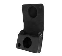 RASTKY Elegante Caja de Cámara de Cuero Retro PU para Cámara, Correa de Hombro Extraíble, Protectora y Diseño, Compatible con Cámara de Película, Amantes de la Fotografía (Black)