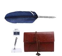 RASTKY Elegante Juego de Bolígrafos de Escritura vintage: Kit Completo de Pluma con Cuaderno de Piel Sintética, Suministros Perfectos para Caligrafía, Arte y Manualidades, Regalo Ideal para