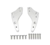 RASTKY Elevador de Manillar de Motocicleta Bloque de Elevación Duradero para K1600B K1600GT K1600GTL, Aluminio Plateado, Reduce la Fatiga, Ligero, Apto para Conductores, 1 par de Elevadores