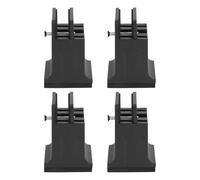 RASTKY Elevadores de Cama con Abrazadera de Tornillo Elevadores de Muebles con Abrazadera de Tornillo de Goma para Sofás de Cama Muebles Resistentes Resistentes Juego de 4 (Black)