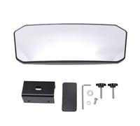 RASTKY Espejo Retrovisor Trasero para Barco 10,5x4in para Barcos de esquí | Construcción de Vidrio y ABS, Soporte Ajustable de 45°, Compatible con Marcos de 0,4 a 1,1 Pulgadas, Ideal para esquí