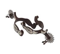 RASTKY Espuelas de Vaquero Retro con Equipo Ecuestre de Acero Al Carbono, 2 uds., Control de Conducción Mejorado, Espuelas de Talabartería Elegantes y Funcionales