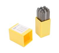 RASTKY Estampado de Metal Juego de Sellos Perforadores Portátiles Multifuncionales de Carbono 40Cr Metalurgia Fabricación de Joyas Carpintería, 27 Piezas de Personajes con Almacenamiento de Plástico