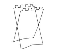 RASTKY Estante de Basura Plegable, Soporte para Bolsa de Basura Portátil, Estante de Plegable de Acero Inoxidable, para Bolsa de, Camping, Barbacoa, Picnic, Soporte para de (BLACK)