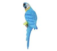 RASTKY Estatua Colgante Realista, Decoración de Pared, Estatua Colgante Realista, Escultura Exterior, Jardín, Patio, Césped, Pared de Guacamayo Tropical (BLUE)