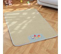 RASTKY Estera de Enfriamiento para Perros y Gatos, Transpirable, Evita Resbalones, Impermeable, de Ratán, Cómoda y Ancha, Almohadilla Enfriadora para Perros Gatos, Sombra de Viaje (L)