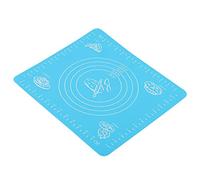 RASTKY Estera para Hornear de Silicona Antiadherente con Marca de Medición para Hornear Pasteles, Material Seguro y Duradero, Ideal para en Casa, Azul 11.5 * 10.2 Pulgadas