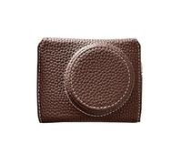 RASTKY Estuche para Cámara Estilo Retro, Bolsa de Transporte con Apertura Inferior para Cámara ZV1F/ ZV-1M2, Estuche para Premium para Fotógrafos, Cuero Sintético (Color café)