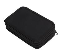 RASTKY Exquisito Estuche Grande para Lápices de Alta Durabilidad, Bolso Premium con Cremallera para Niños y Estudiantes (Black)